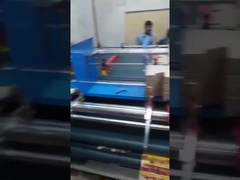 Máquina de pegado de caja de cartón semiautomática de doble alimentación para cartón corrugado