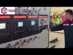 Máquina acanalada de la fabricación de cajas del cartón