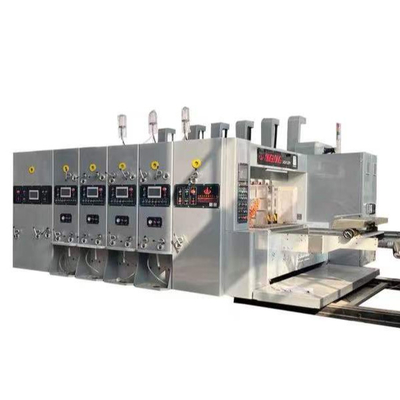 Máquina acanalada neumática de alta velocidad de la caja del cartón que imprime ranurando la fabricación automatizado