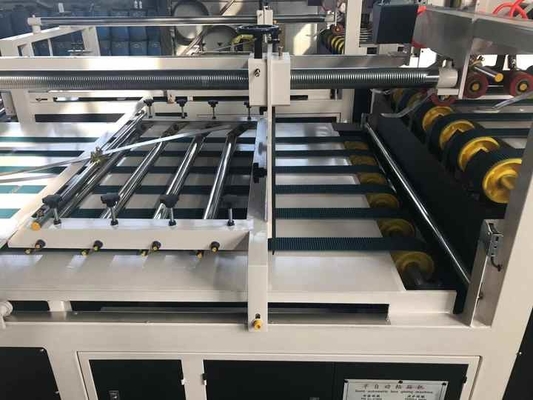 Carpeta de pegamento de pegamento automático caja corrugada máquina de fabricación de 2800mm impulsado neumático