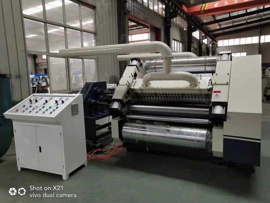 Máquina de fabricación de cajas de cartón corrugado con flauta PLC