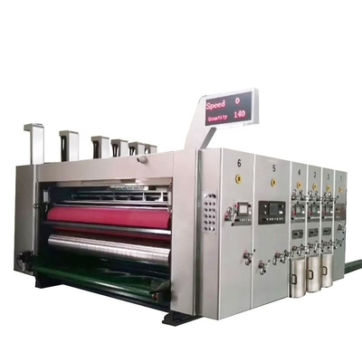 La impresora auto Slotter Machine For de Flexo de los colores del alimentador 6 acanaló la caja del cartón