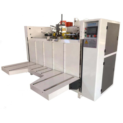 El PLC encuadierna la máquina de costura de la caja acanalada de 7 capas semi auto