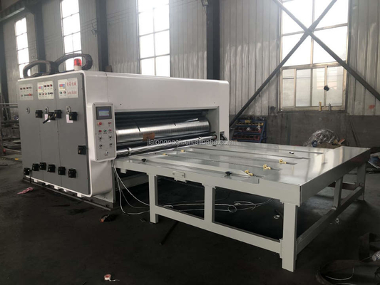 Acanalado encuadierne a la impresora Slotter Die Cutter de Flexo de 4 colores semi automático