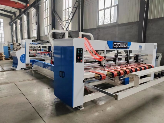 Plegamiento de costura y pegado de velocidad ajustable del cartón de la máquina acanalada de la caja