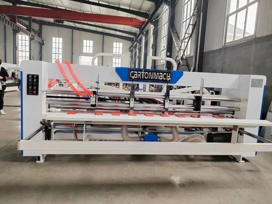 Altamente caja acanalada plegable del cartón de la automatización que pega la máquina 0~220m/Min