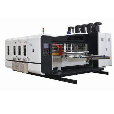 Máquina troqueladora ranuradora flexográfica de alimentación automática