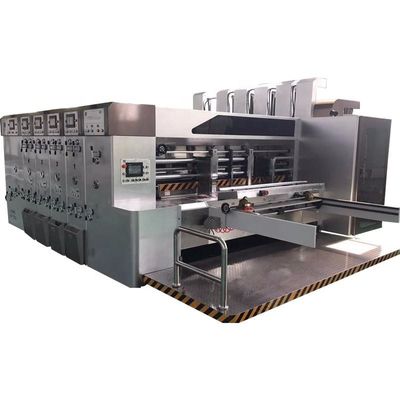 Máquina de imprimir con ranuras flexográficas