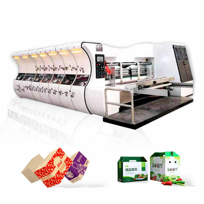 4 cartón de colores de la caja de pizza corrugada máquina Flexo Making