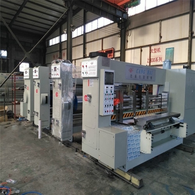 Impresión automática de corte a presión con ranuras de cartón de caja