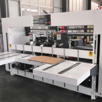 Enclavación de la máquina de costura semi automática para la impulsión serva dual acanalada de las cajas 3T