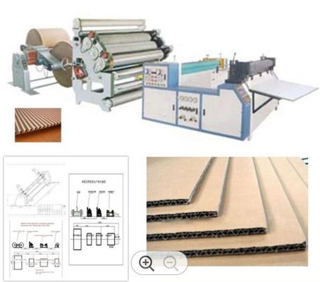 El Plc del cartón acanaló la caja que fabricaba la sola cara 1600m m de la planta automática